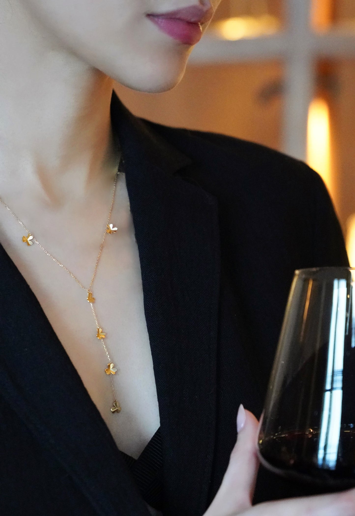 Porte Bonheur Drop Necklace