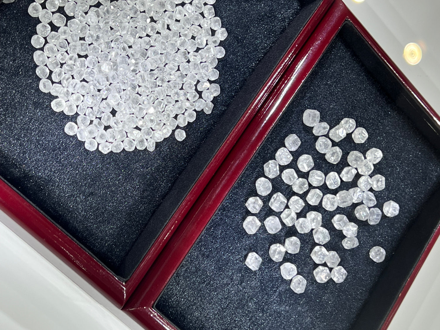 Rough lab diamonds